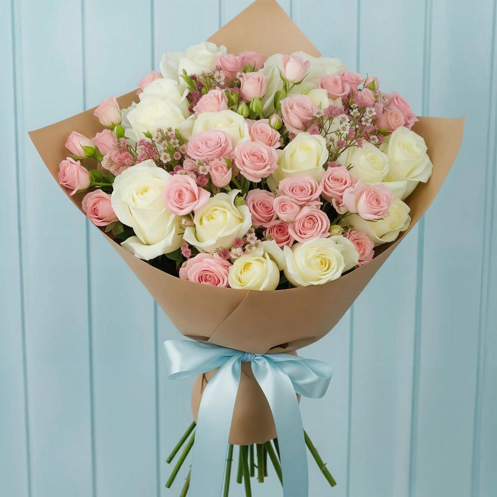 Букет романтичный подарок в Чое Букет цветов из: Розы в Чое