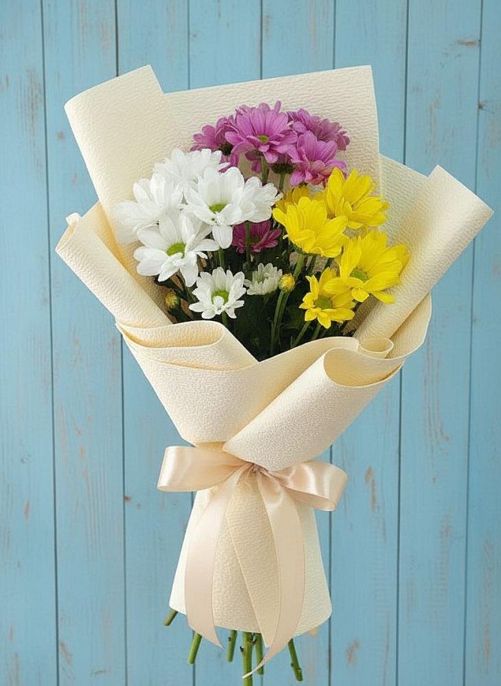 Букет школьные годы в Чое Букет цветов из: Хризантемы в Чое