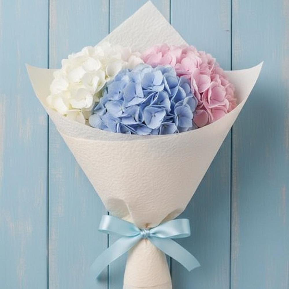 Букет Нежная гортензия в Чое Букет цветов из: Гортензия в Чое